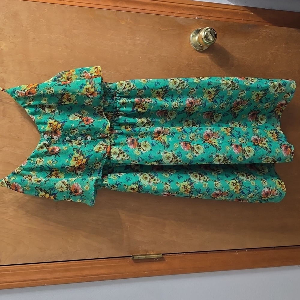 Green Floral Dress